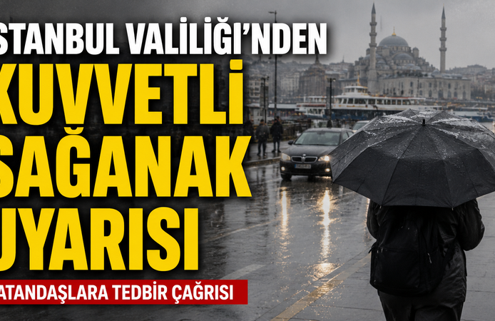 İstanbul Valiliği’nden Kuvvetli Sağanak Uyarısı: Vatandaşlara Tedbir Çağrısı
