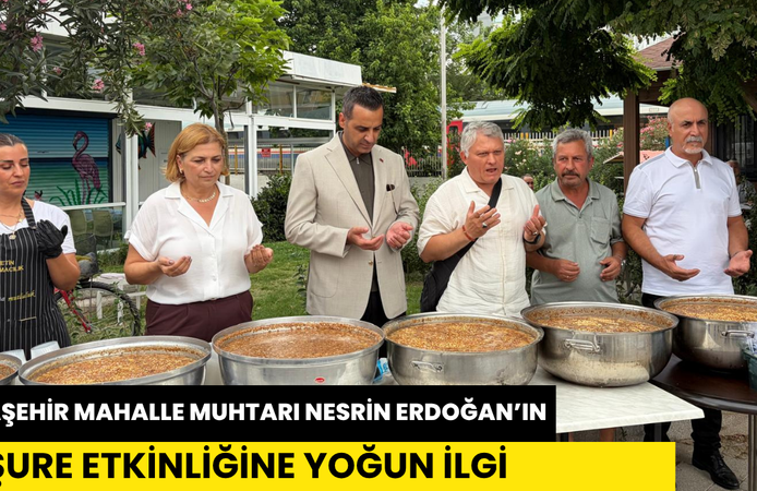 ATAŞEHİR MAHALLE MUHTARI NESRİN ERDOĞAN’IN AŞURE ETKİNLİĞİNE YOĞUN İLGİ
