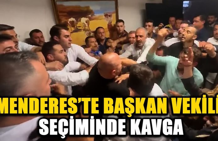 Menderes’te Başkan Vekili Seçiminde Kavga