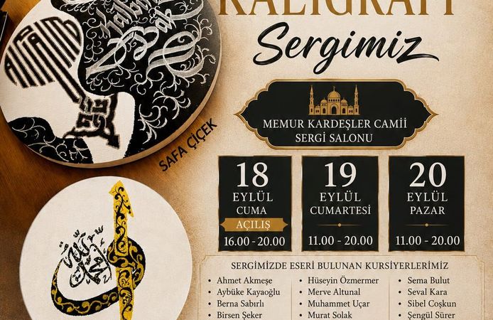 SAFA ÇİÇEK VE ÖĞRENCİLERİ “HARFİN İZİNDE” SANATSEVERLERLE BULUŞUYOR