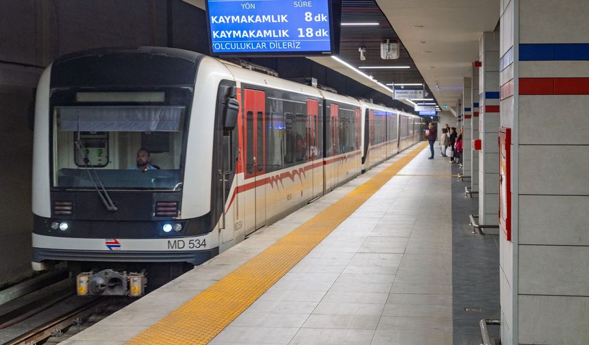 Fahrettin Altay ve Narlıdere arasında metro seferleri yeniden başladı