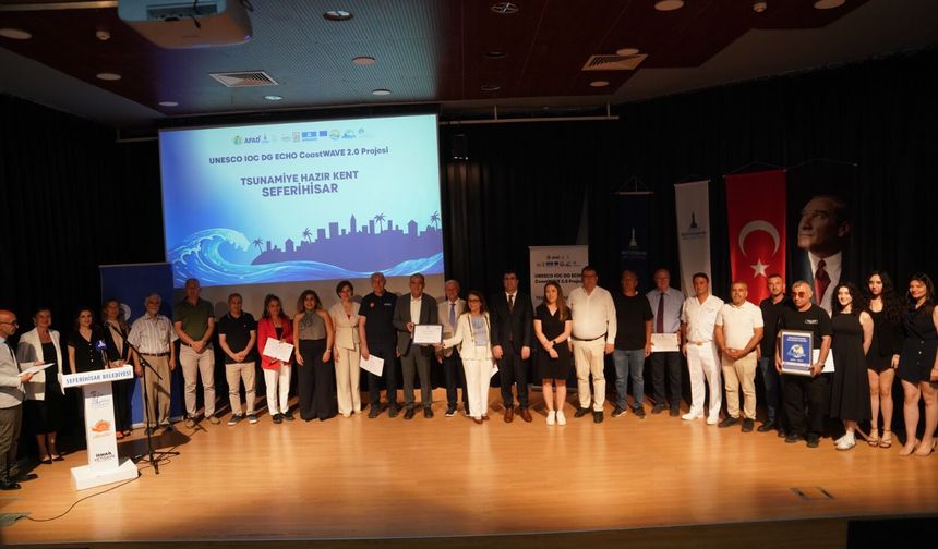 Seferihisar, UNESCO’dan “Tsunami Hazır Kent” sertifikasını aldı