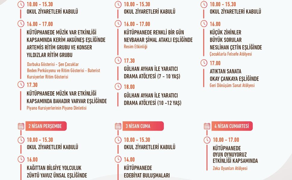 EFES SELÇUK’TA 62. KÜTÜPHANE HAFTASI ETKİNLİKLERLE KUTLANACAK