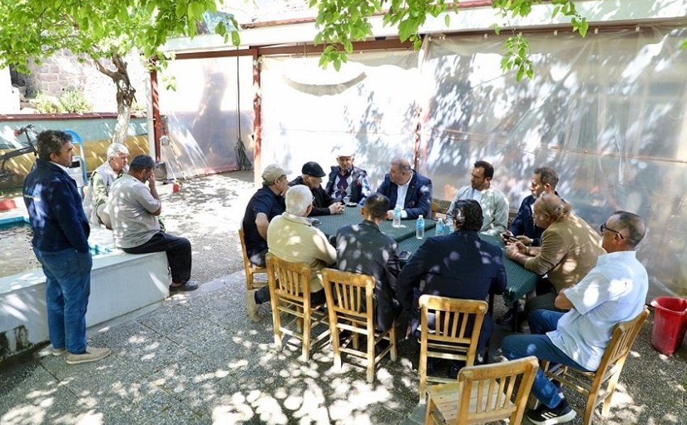 Başkan Çiçek Sahada