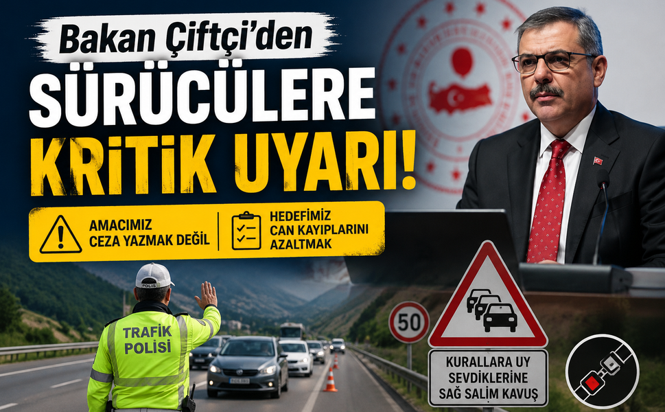 Bakan Çiftçi’den Sürücülere Kritik Uyarı