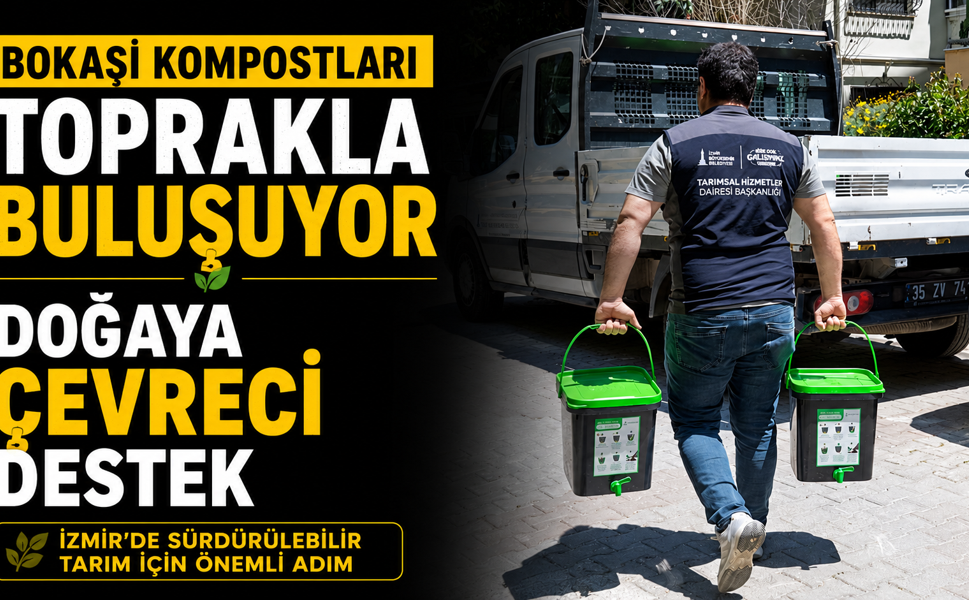 Bokaşi kompostları toprakla buluşuyor