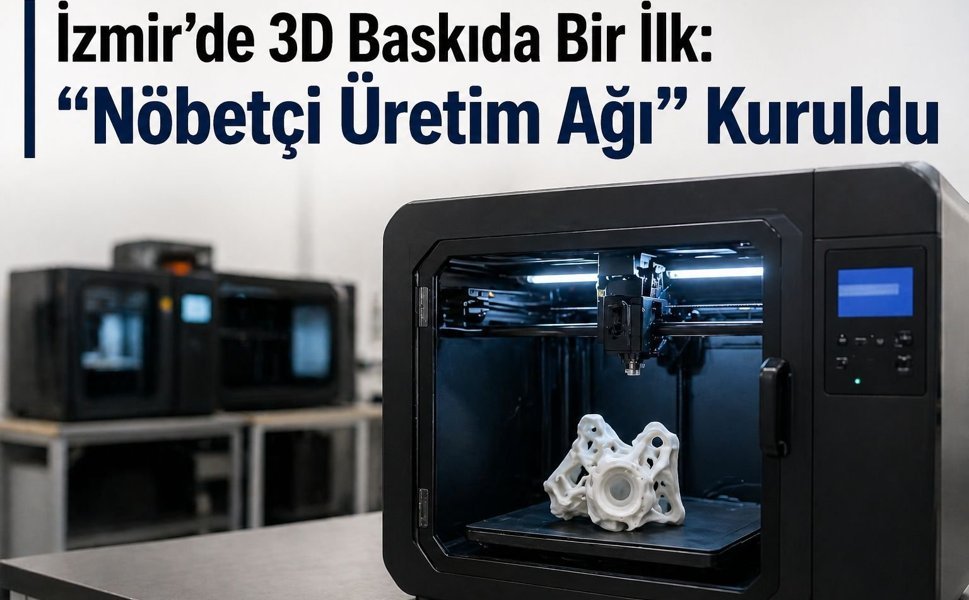 İzmir’de Sağlık Sektörü İçin "Nöbetçi 3D Baskı Üretim" Dönemi