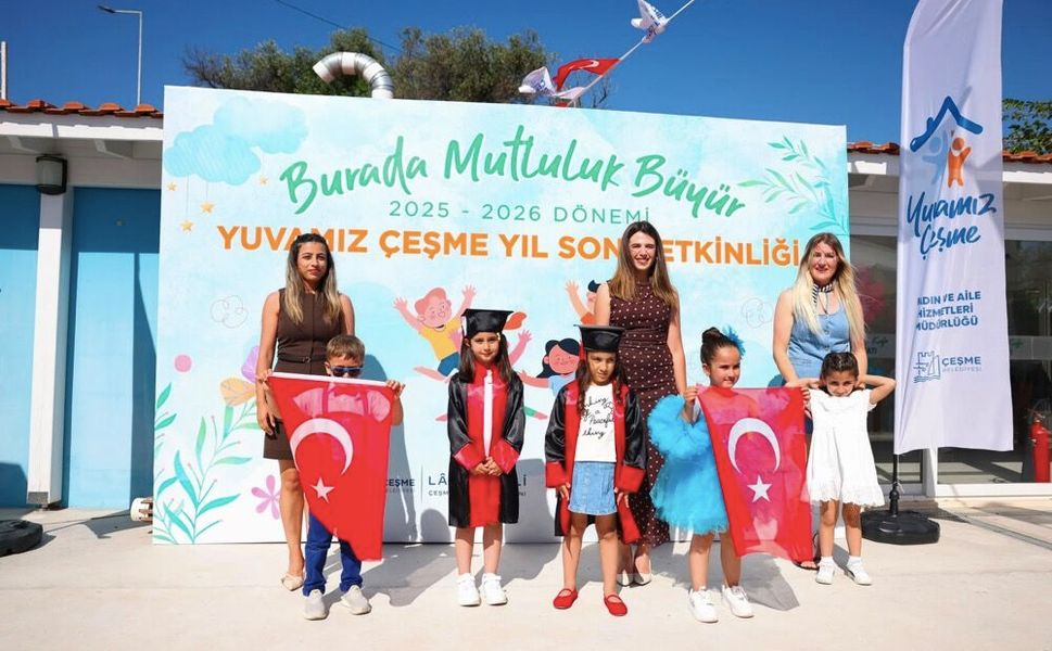 Yuvamız Çeşme’de minikler sertifikalarını aldı