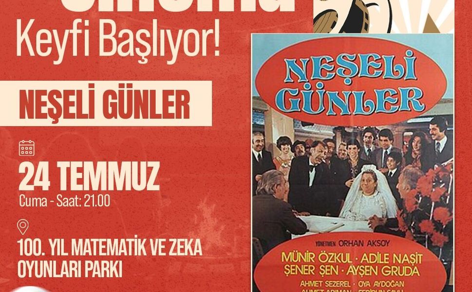 BAYRAKLI’DA AÇIK HAVA SİNEMA GÜNLERİ BAŞLIYOR