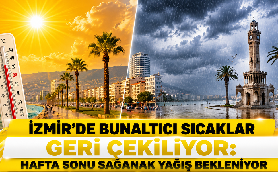 İzmir’de Bunaltıcı Sıcaklar Geri Çekiliyor: Hafta Sonu Sağanak Yağış Bekleniyor