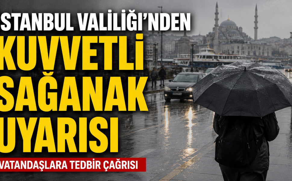İstanbul Valiliği’nden Kuvvetli Sağanak Uyarısı: Vatandaşlara Tedbir Çağrısı