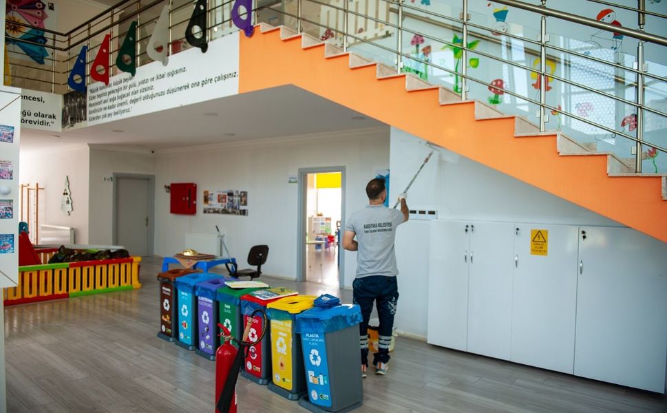Karşıyaka Belediyesi’nin anaokulları yeni eğitim yılına hazırlanıyor