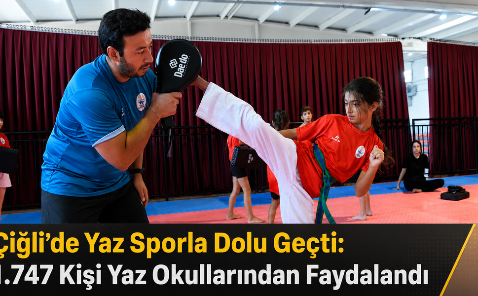 Çiğli’de Yaz Sporla Dolu Geçti: 1.747 Kişi Yaz Okullarından Faydalandı