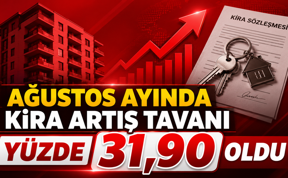 Ağustos Ayında Kira Artış Tavanı Yüzde 31,90 Oldu