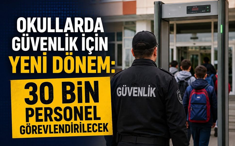 Okullarda Güvenlik İçin Yeni Dönem: 30 Bin Personel Görevlendirilecek