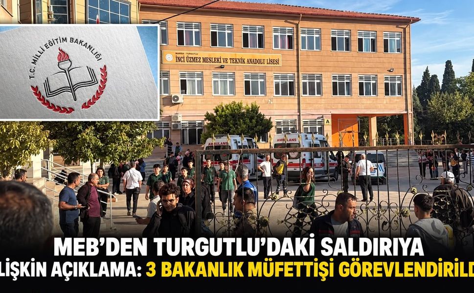 MEB’DEN TURGUTLU’DAKİ SALDIRIYA İLİŞKİN AÇIKLAMA: 3 BAKANLIK MÜFETTİŞİ GÖREVLENDİRİLDİ
