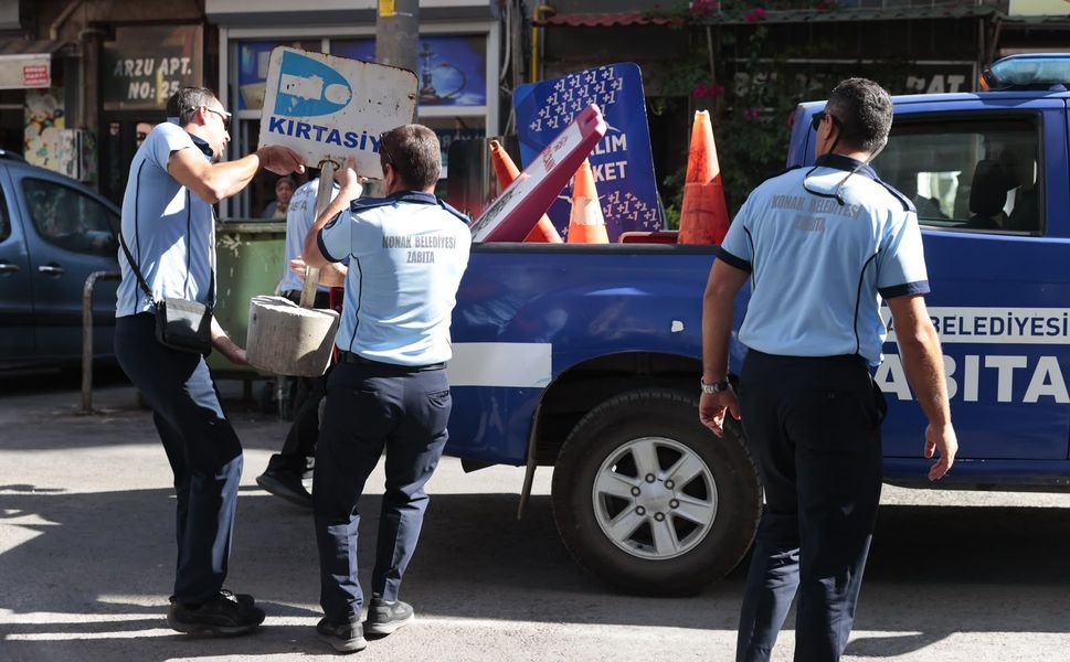 Konak’ta kaldırım ve yol işgallerine geçit yok