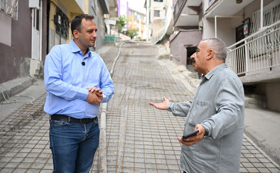 Çamkule Mahallesi’nin korkulu rüyası olan o yokuş artık güvenli