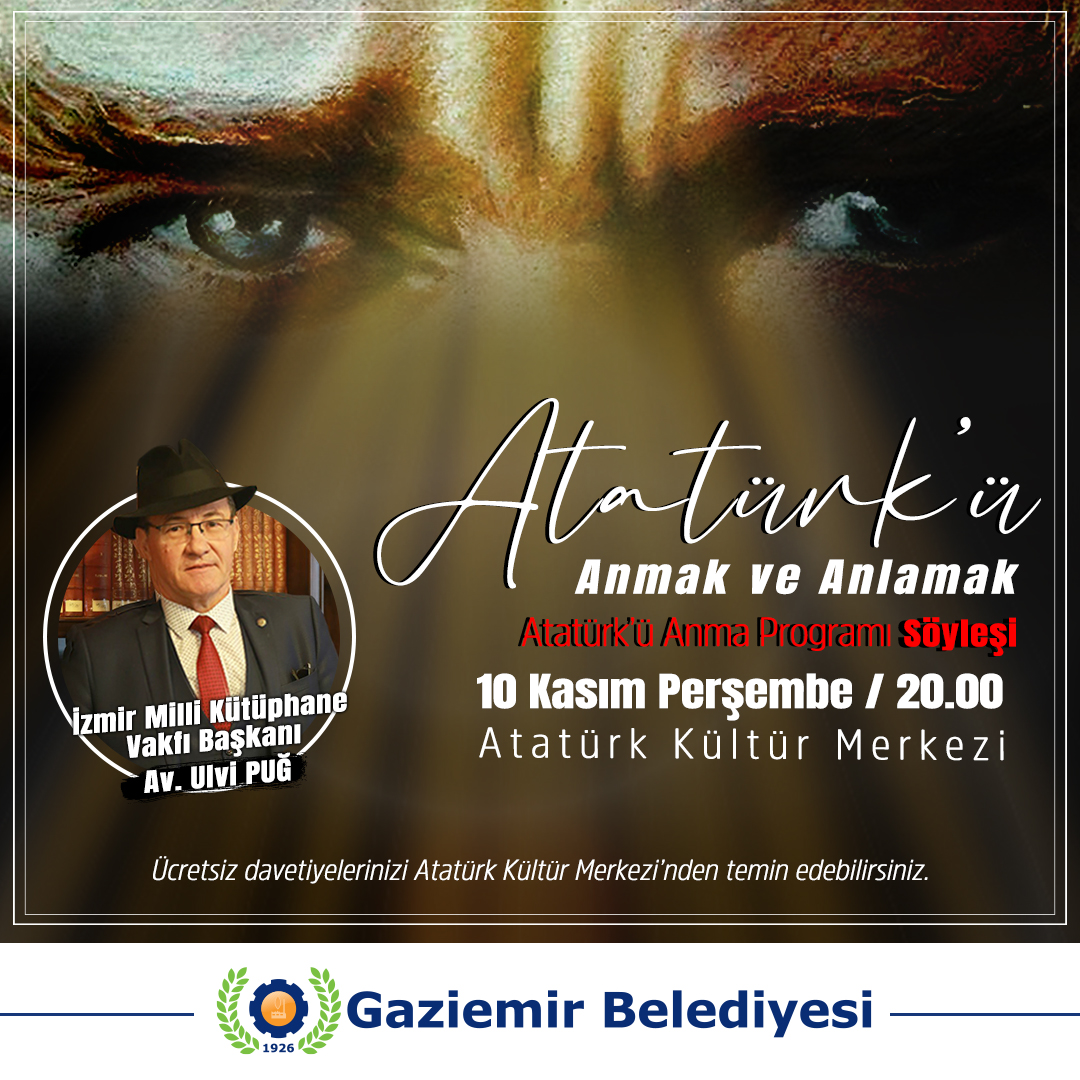 Atatürk ölümünün 84. yılında Gaziemir’de anılacak